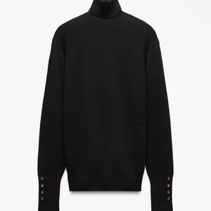 Zara Black Turtleneck Sweater